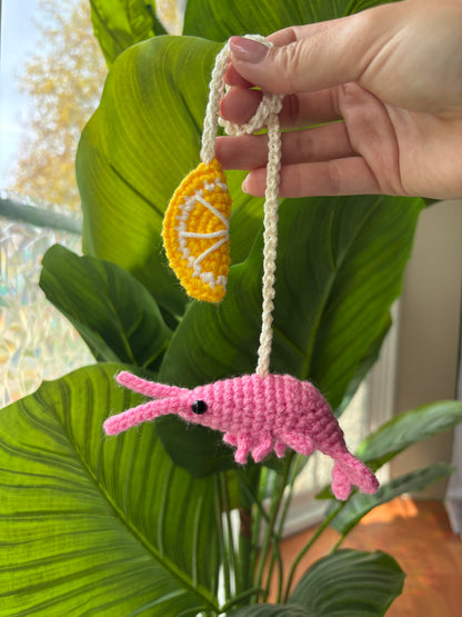 Cocktail Shrimp Car Charms