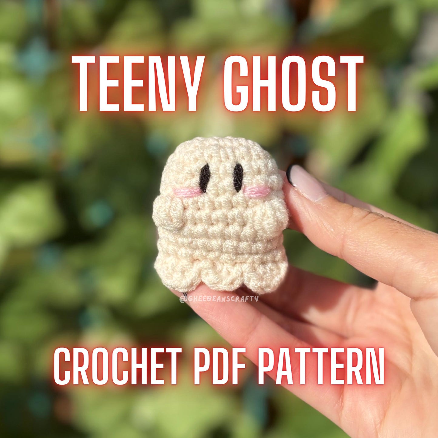 Teeny Ghost Crochet Pattern | No Sew Ghost Amigurumi PDF