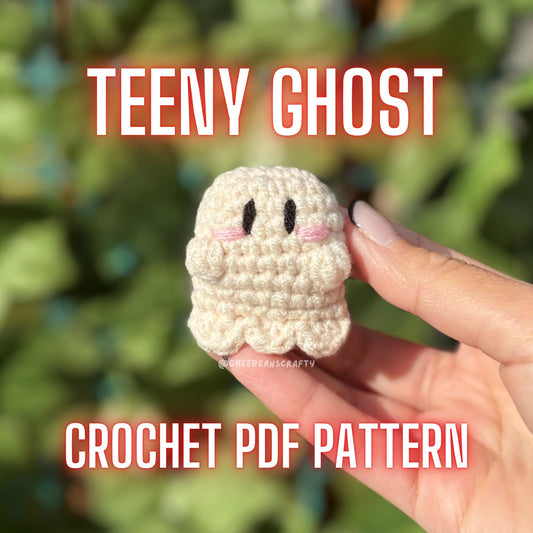 Teeny Ghost Crochet Pattern | No Sew Ghost Amigurumi PDF