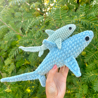 Thresher Shark Crochet Pattern | Anxious Shark Amigurumi PDF | LOW SEW!
