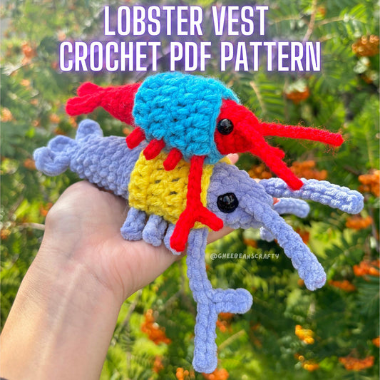 Lobster Sweater Vest Crochet Pattern | PDF PATTERN