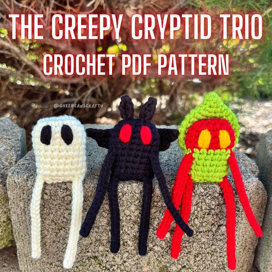 The Creepy Cryptid Trio Crochet Pattern | Monster Amigurumi PDF
