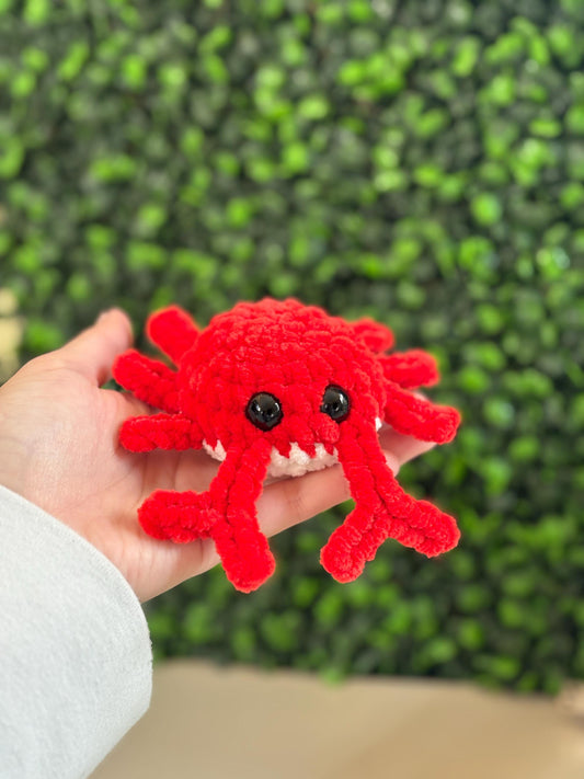 Chenille Crab Plushie