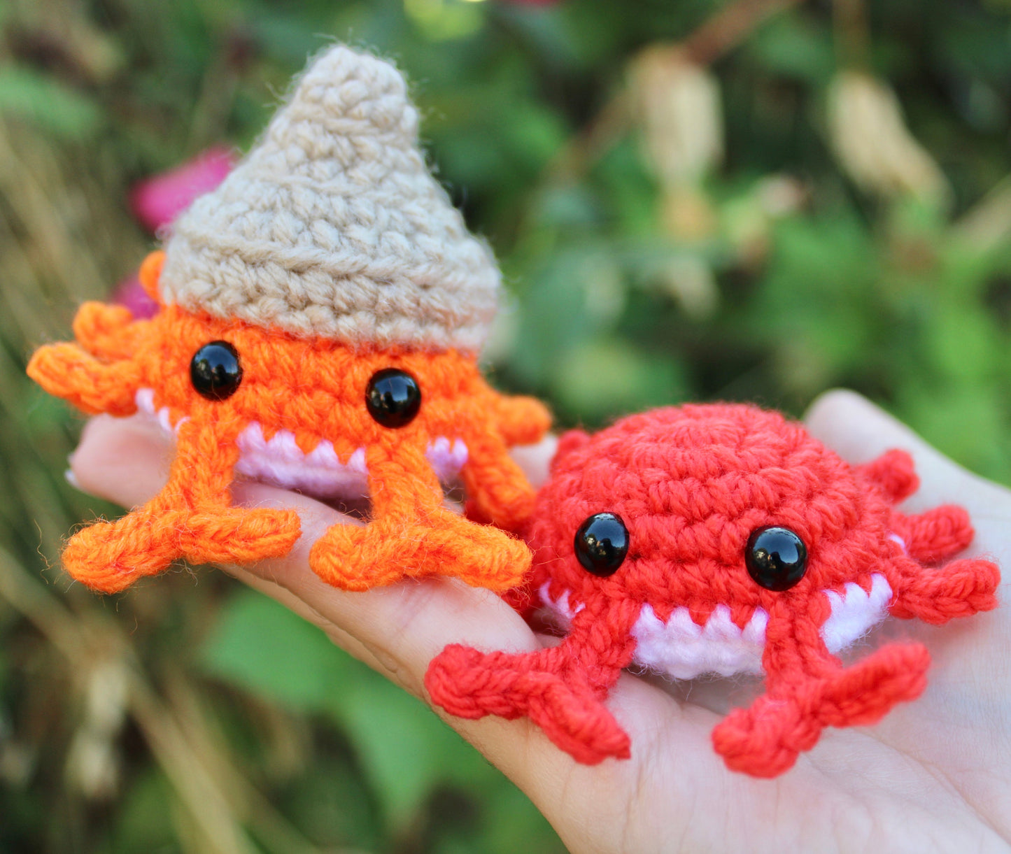 Crab and Hermit Crab Crochet Pattern | Amigurumi PDF | LOW-SEW!