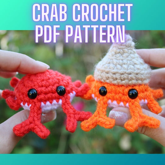 Crab and Hermit Crab Crochet Pattern | Amigurumi PDF | LOW-SEW!