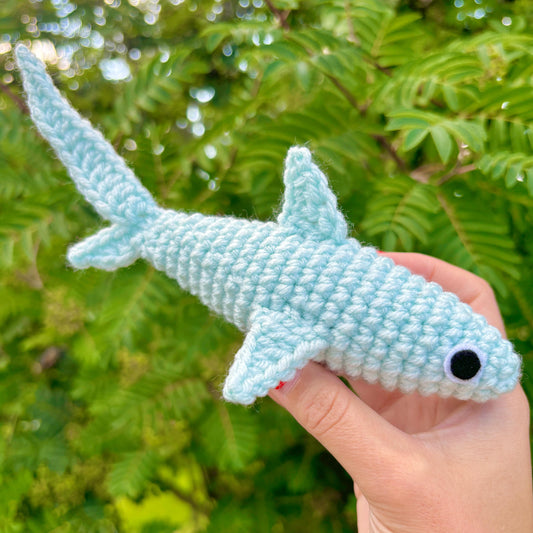 Thresher Shark Crochet Pattern | Anxious Shark Amigurumi PDF | LOW SEW!