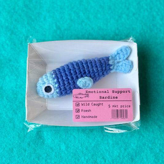 Emotional Support Sardine Plushie