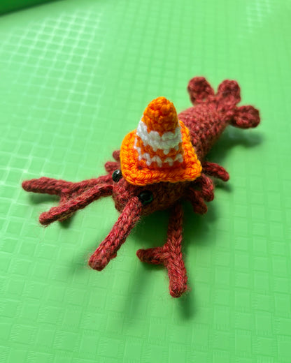 Mini Crochet Traffic Cone Hat