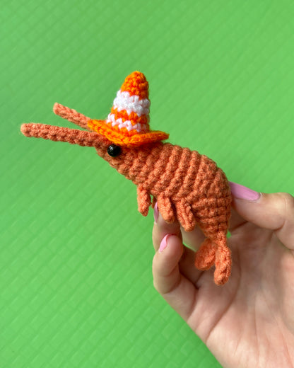 Mini Crochet Traffic Cone Hat