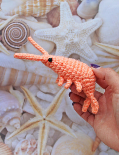 Shrimp Crochet Pattern | Amigurumi PDF | No Sew!