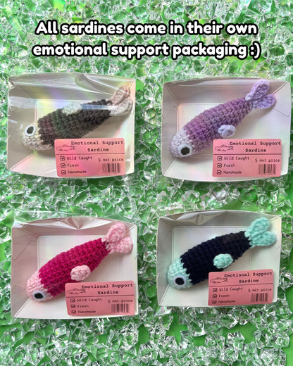 Emotional Support Sardine Plushie