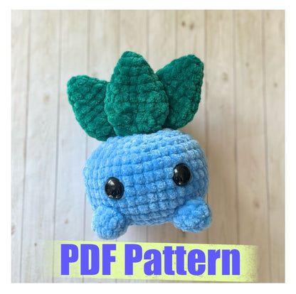 Blue Radish Monster Crochet Pattern | PDF PATTERN ONLY