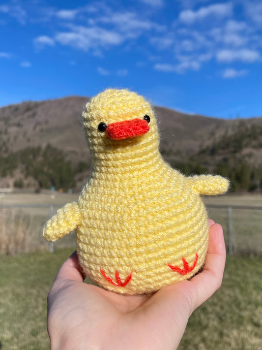 Pear Duck Plush Amigurumi Crochet Pattern (PATTERN ONLY)