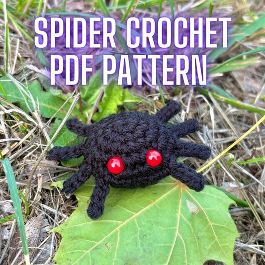 Mini Spider Crochet Pattern | Amigurumi PDF | NO-SEW!